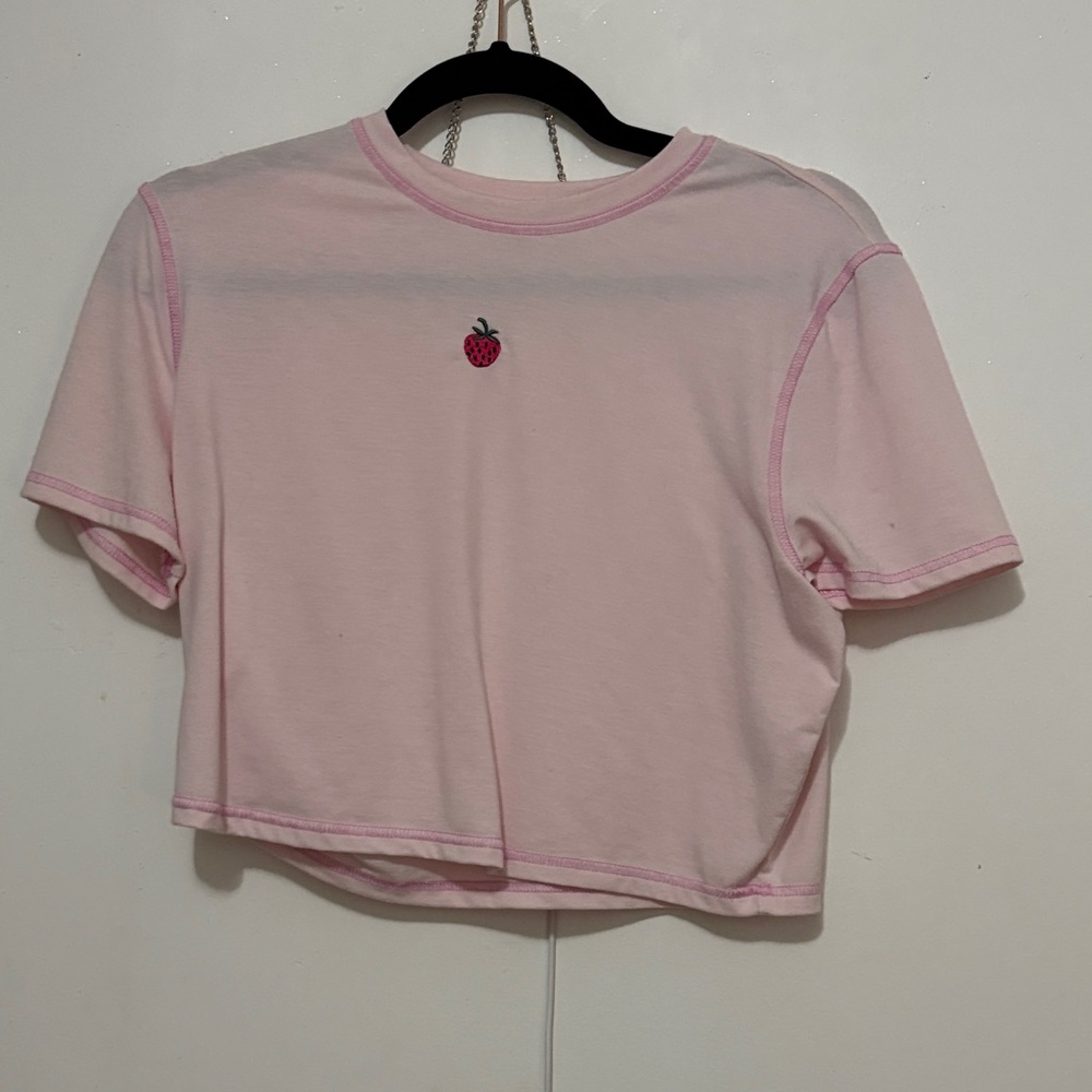 Ardene Light Pink Crop Top